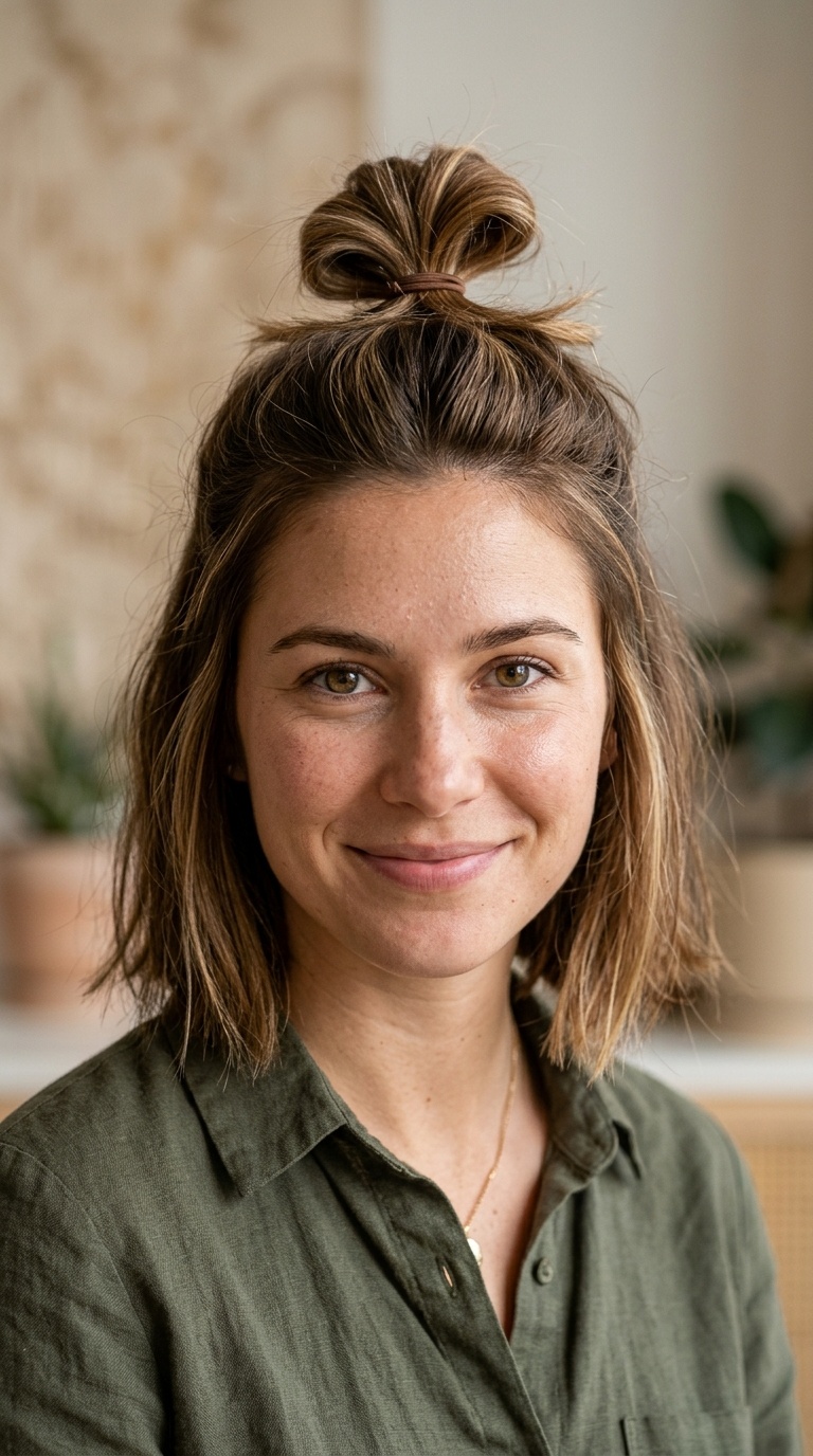 The Half-Up Top Knot