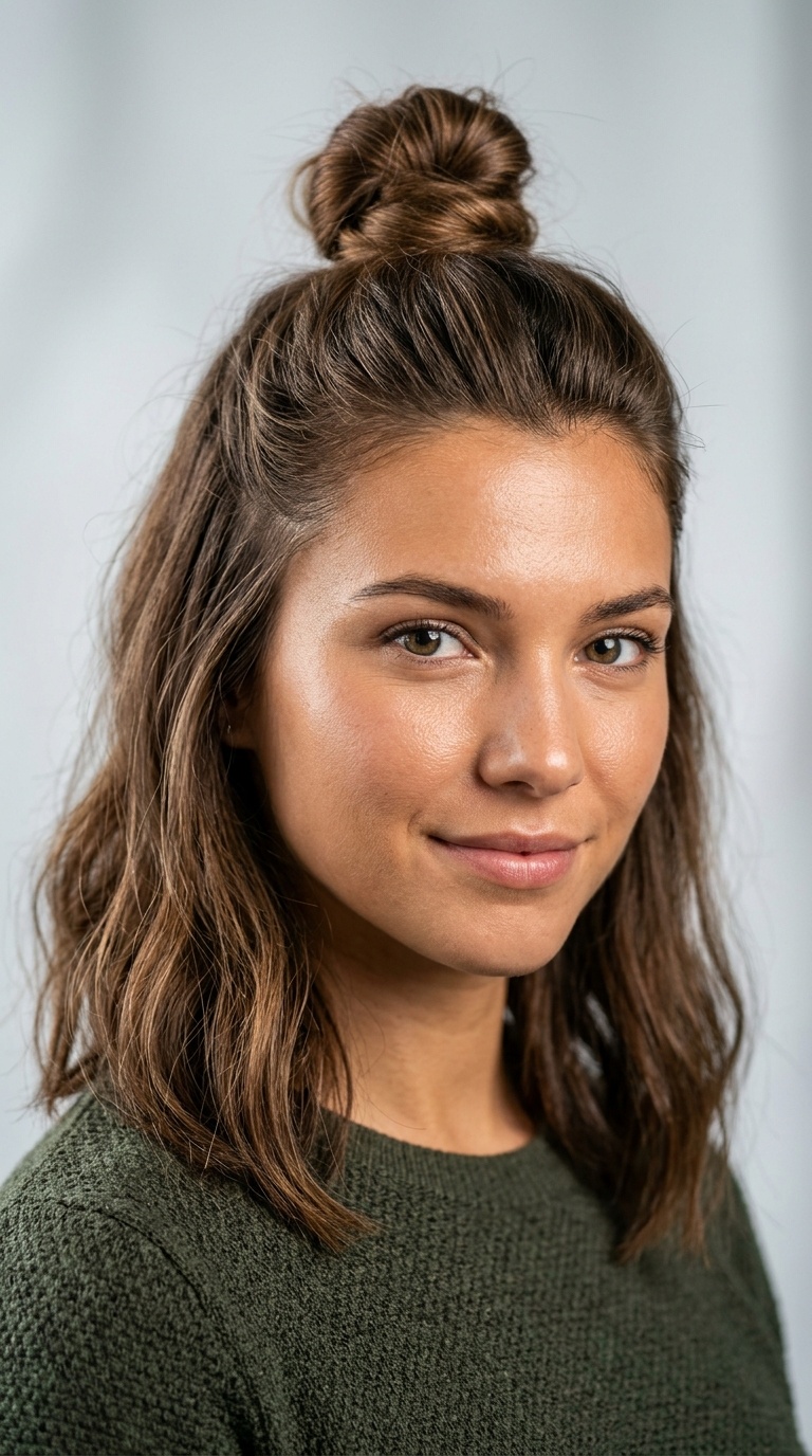 The Half-Up Top Knot