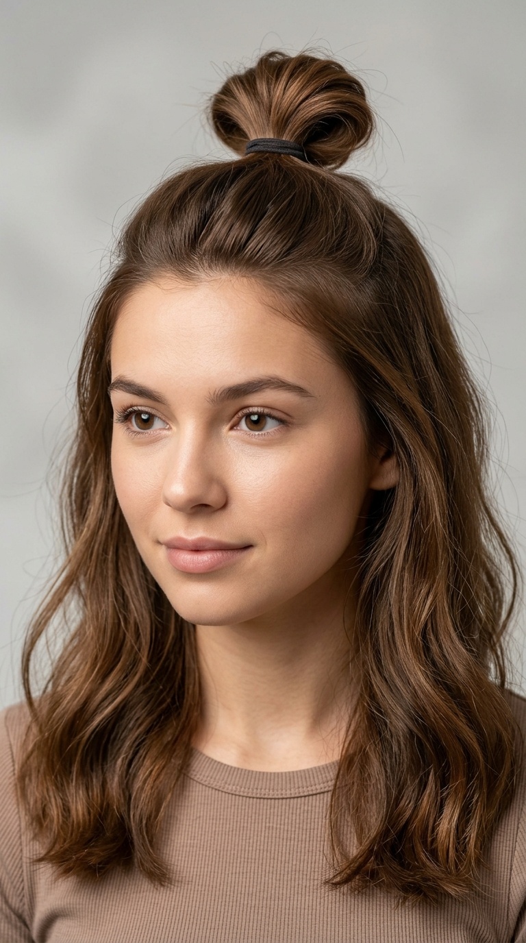 The Half-Up Top Knot