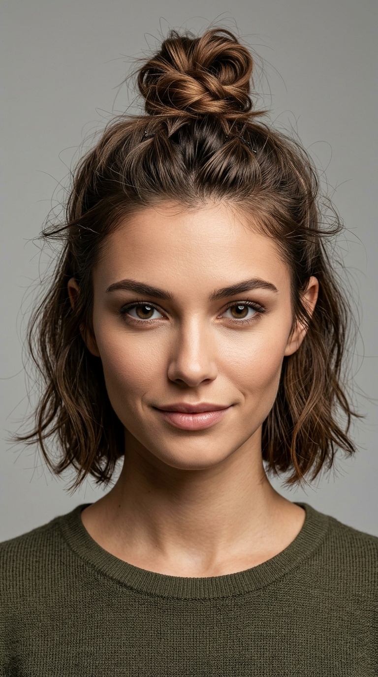 The Half-Up Top Knot
