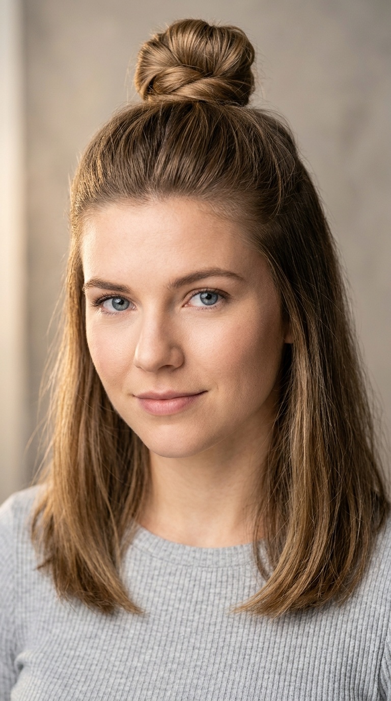 The Half-Up Top Knot