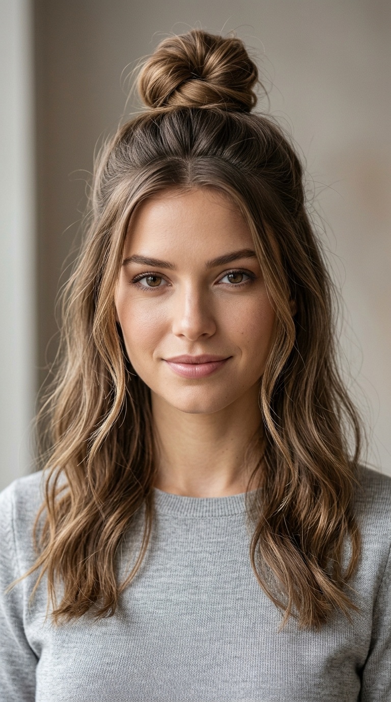 The Half-Up Top Knot