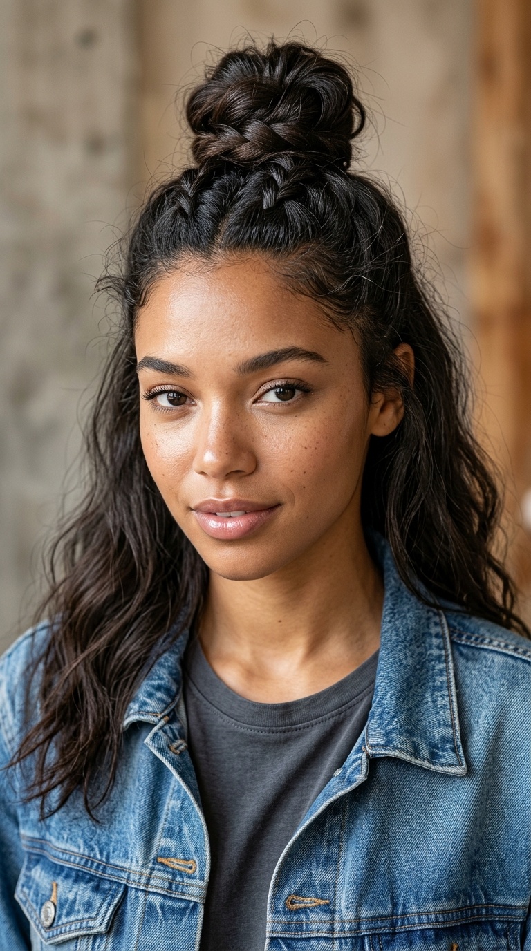 The Half-Up Top Knot