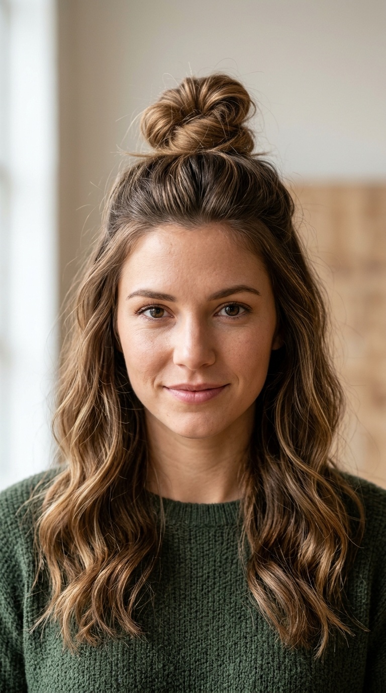 The Half-Up Top Knot