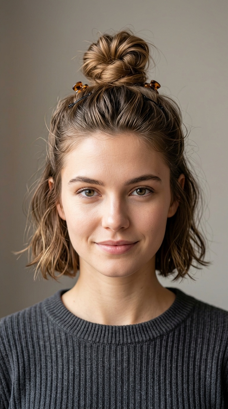 The Half-Up Top Knot
