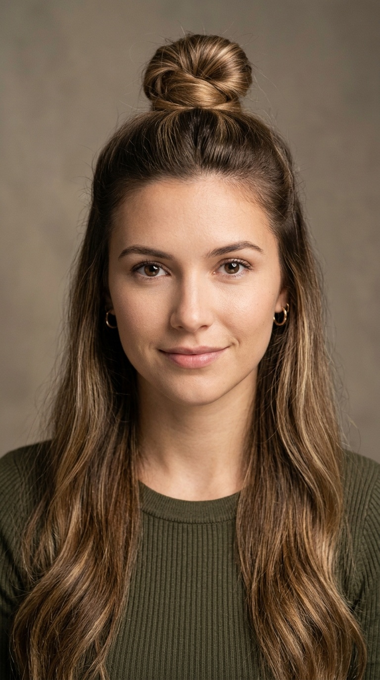 The Half-Up Top Knot