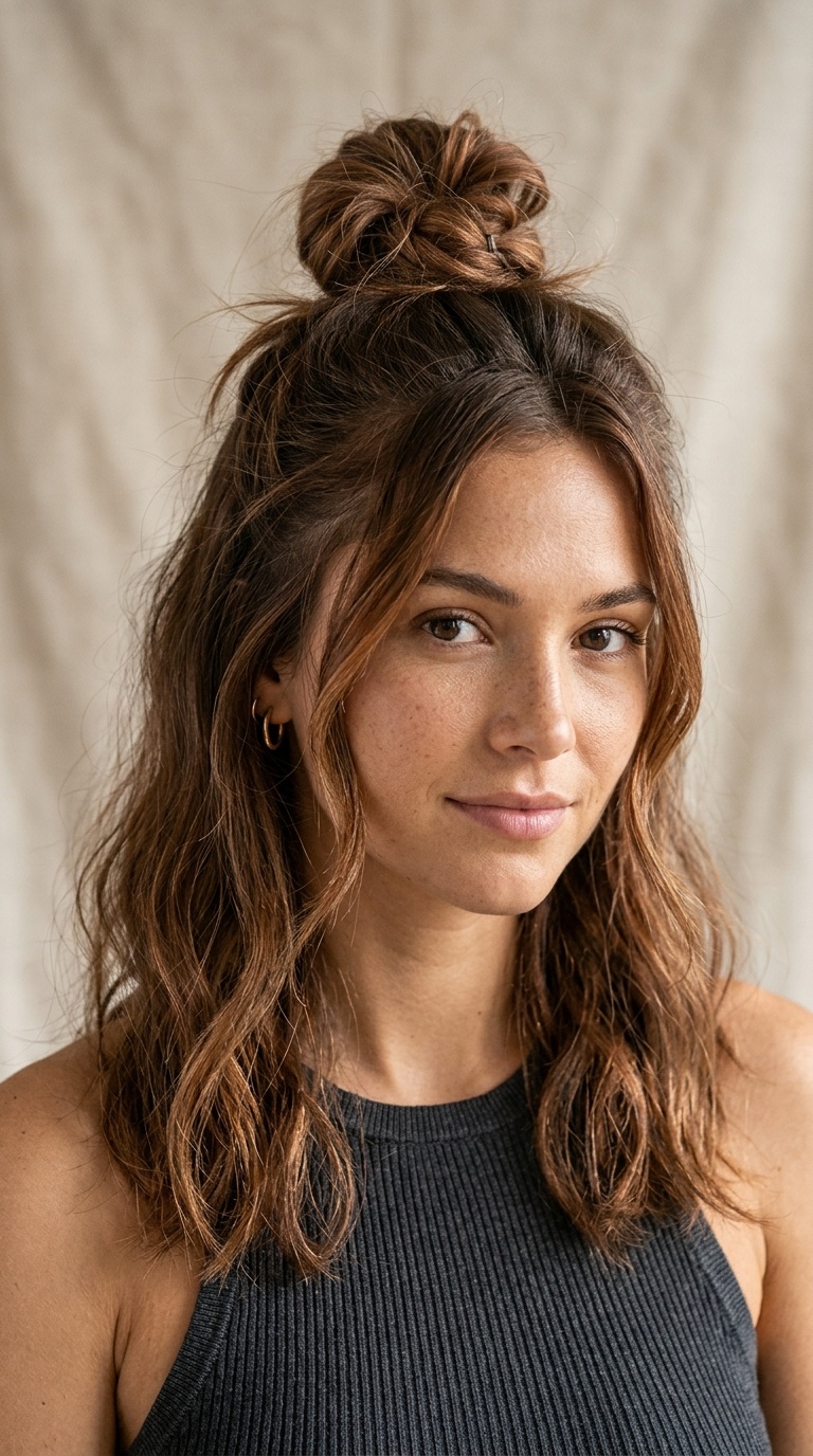 The Half-Up Top Knot
