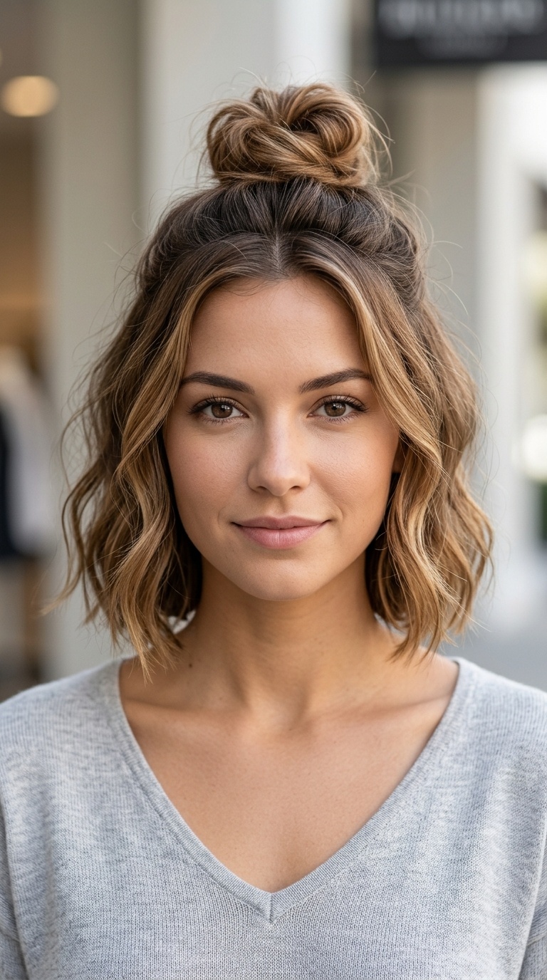 The Half-Up Top Knot