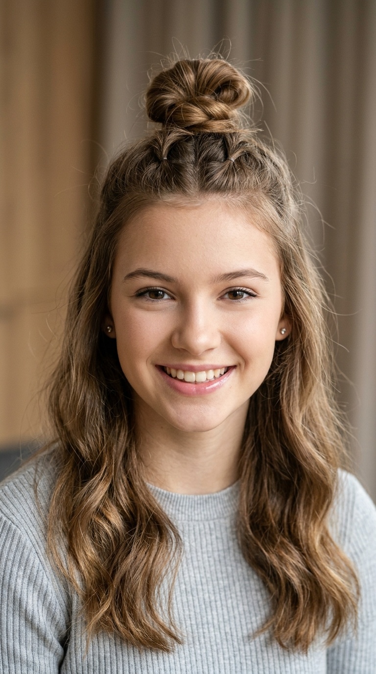 The Half-Up Top Knot