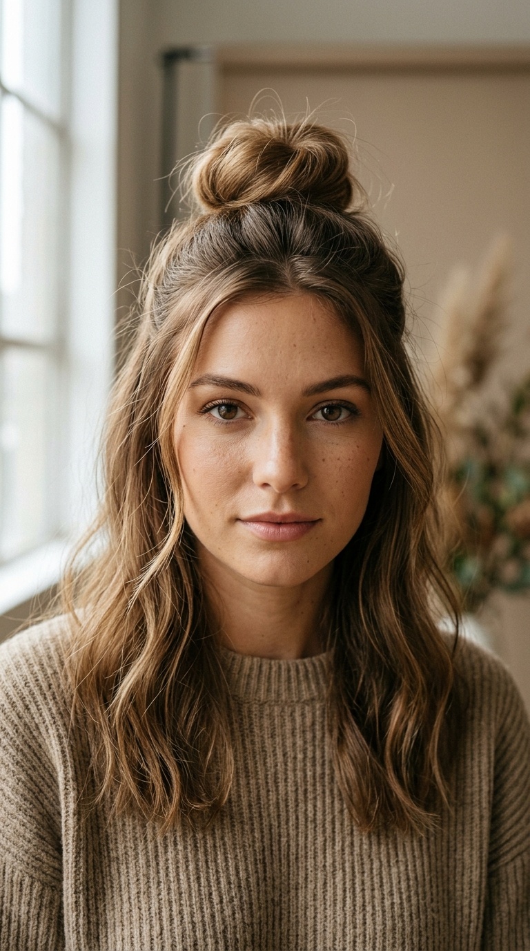 The Half-Up Top Knot