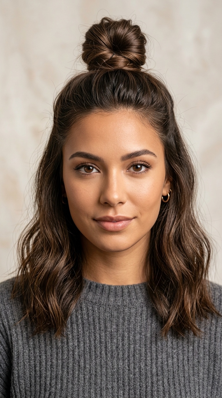 The Half-Up Top Knot