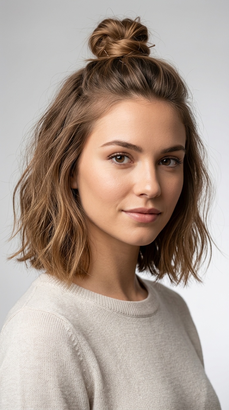The Half-Up Top Knot