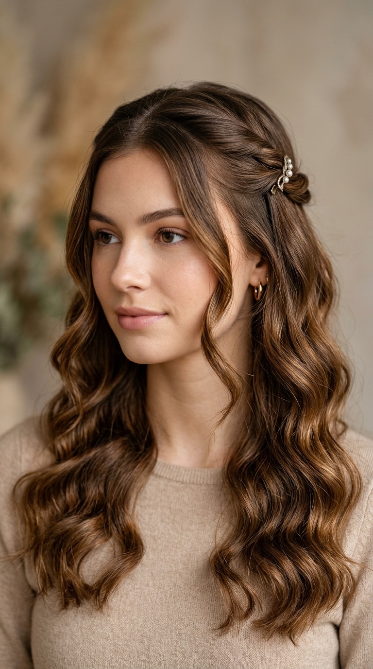 The Half-Up Twist Clip