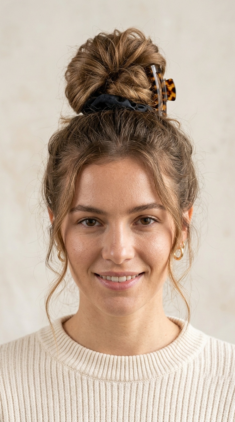 The High Messy Top Knot