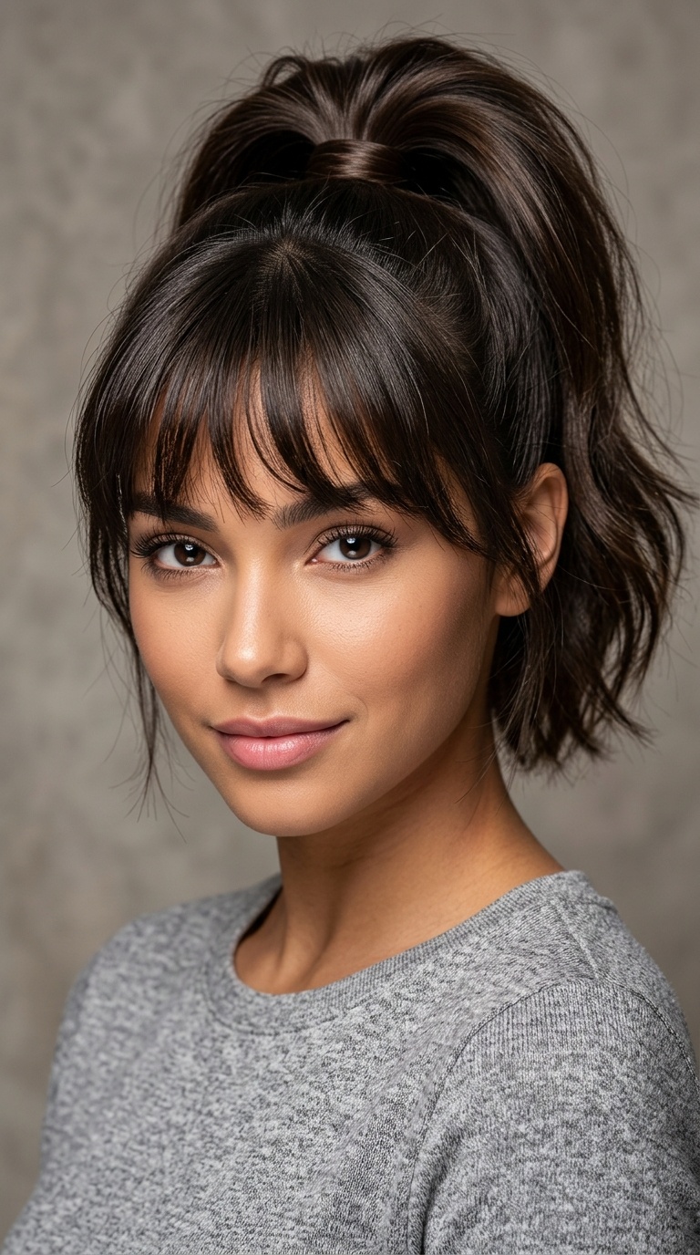 The High Pony with Bangs