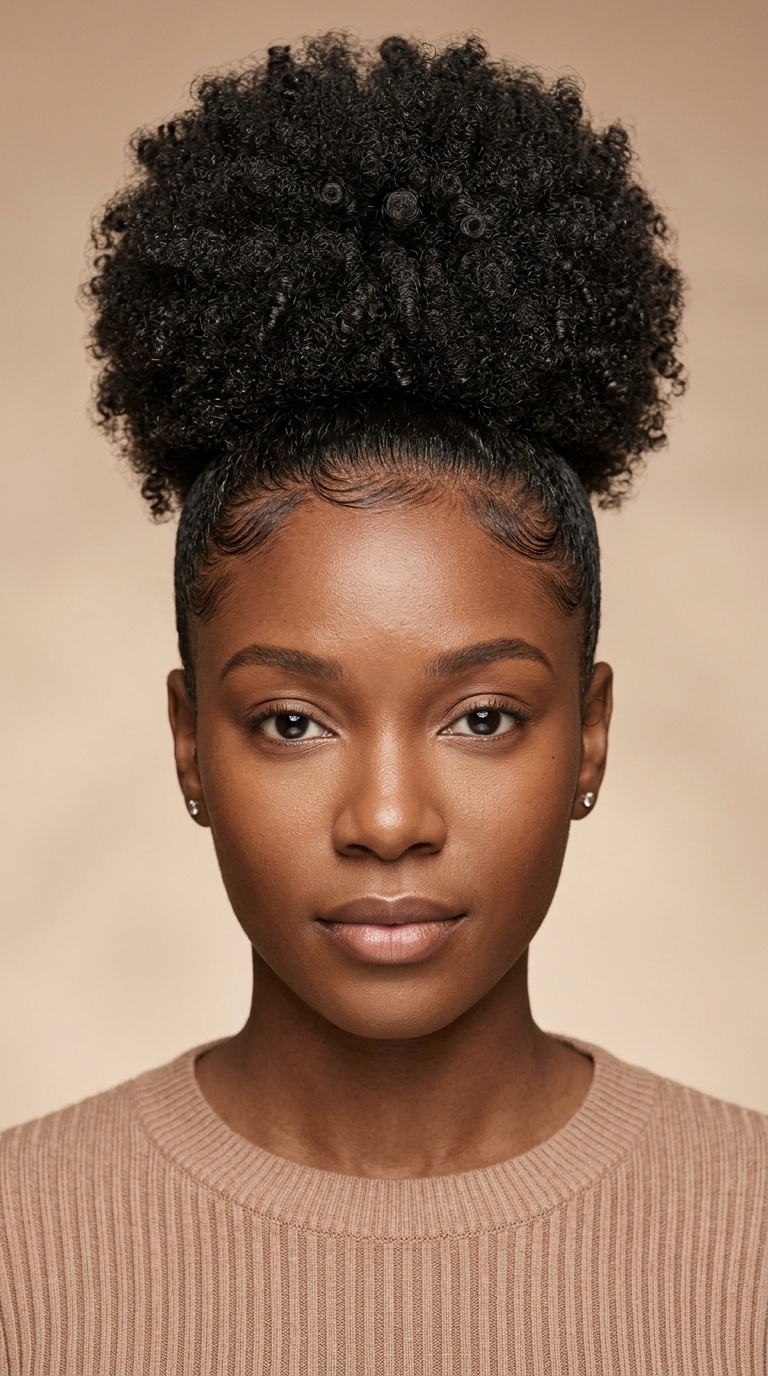 The High Puff with Sleek Edges