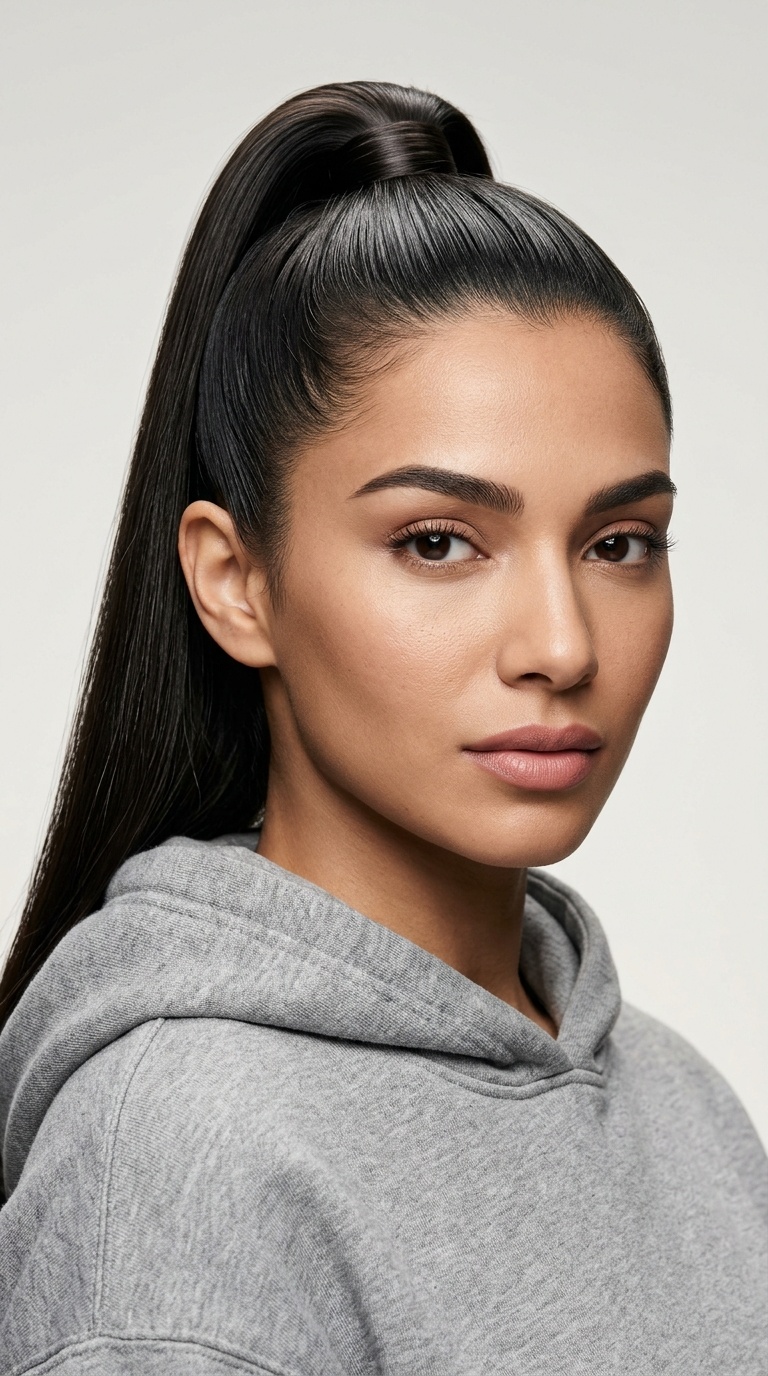The High Sleek Ponytail