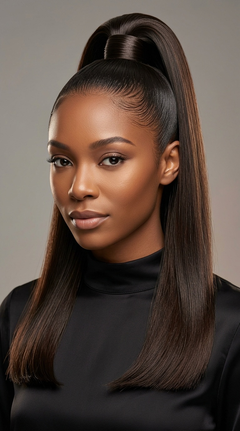 The High Sleek Ponytail