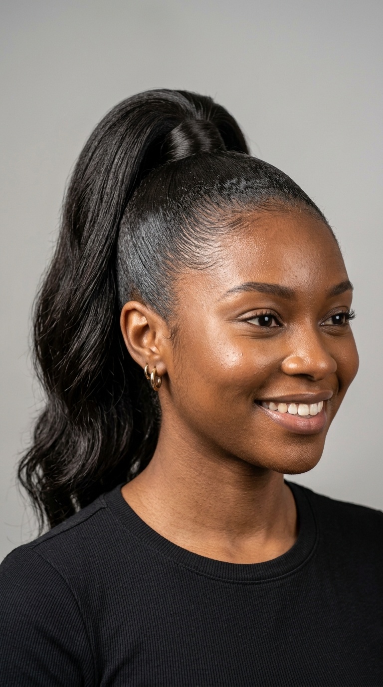 The High Sleek Ponytail