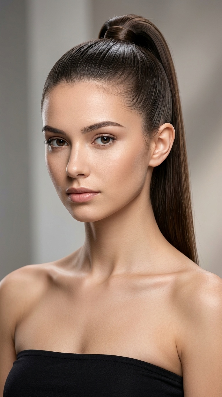 The High Sleek Ponytail