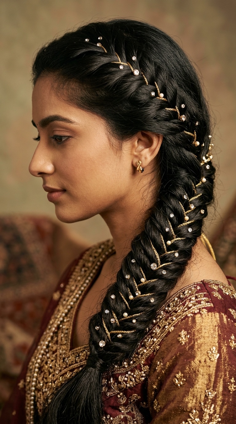 The Jeweled Fishtail Mermaid Braid