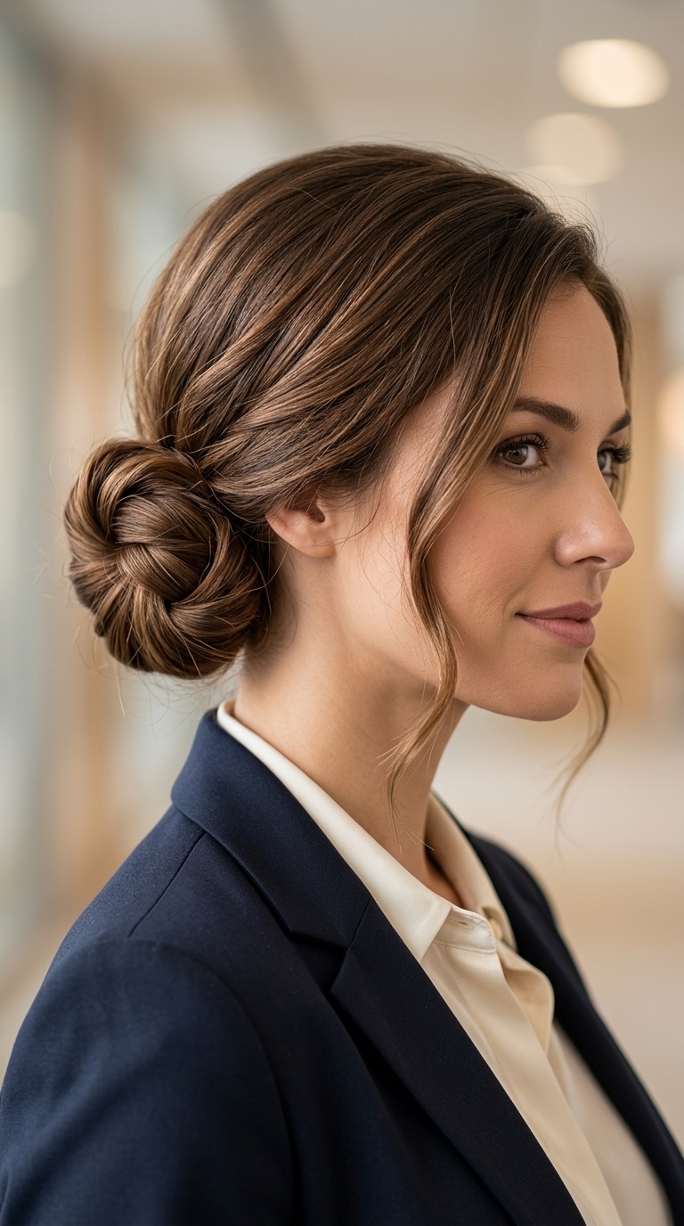 The Knotted Low Bun