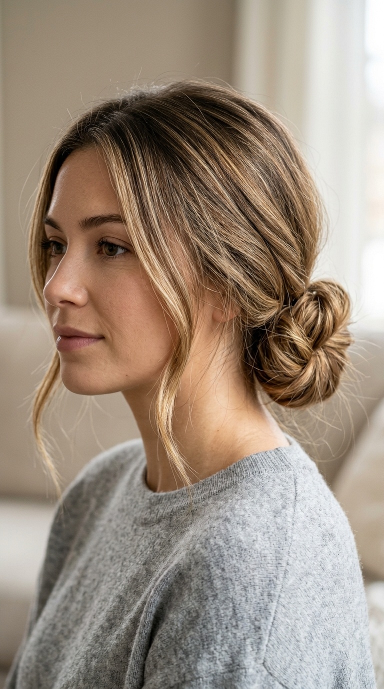 The Knotted Low Bun