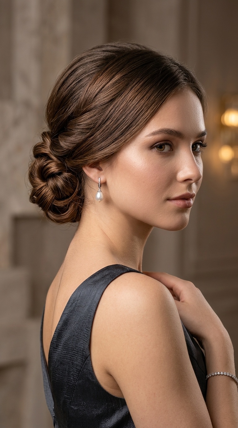 The Knotted Low Updo