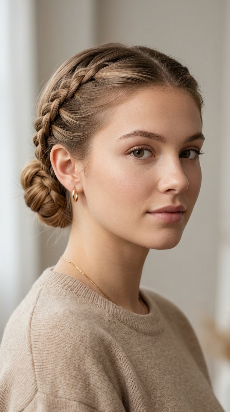 The Low Braided Bun