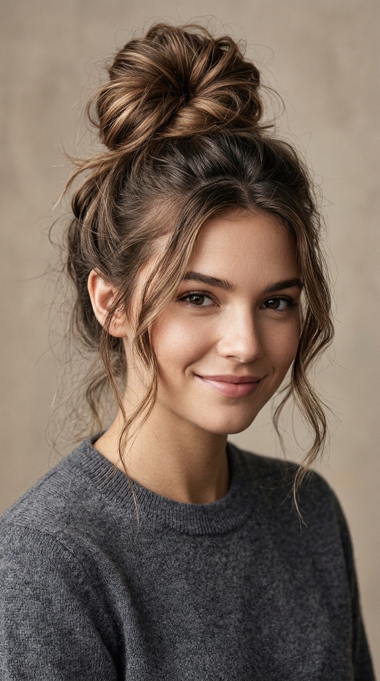 The Low Effort Messy Bun