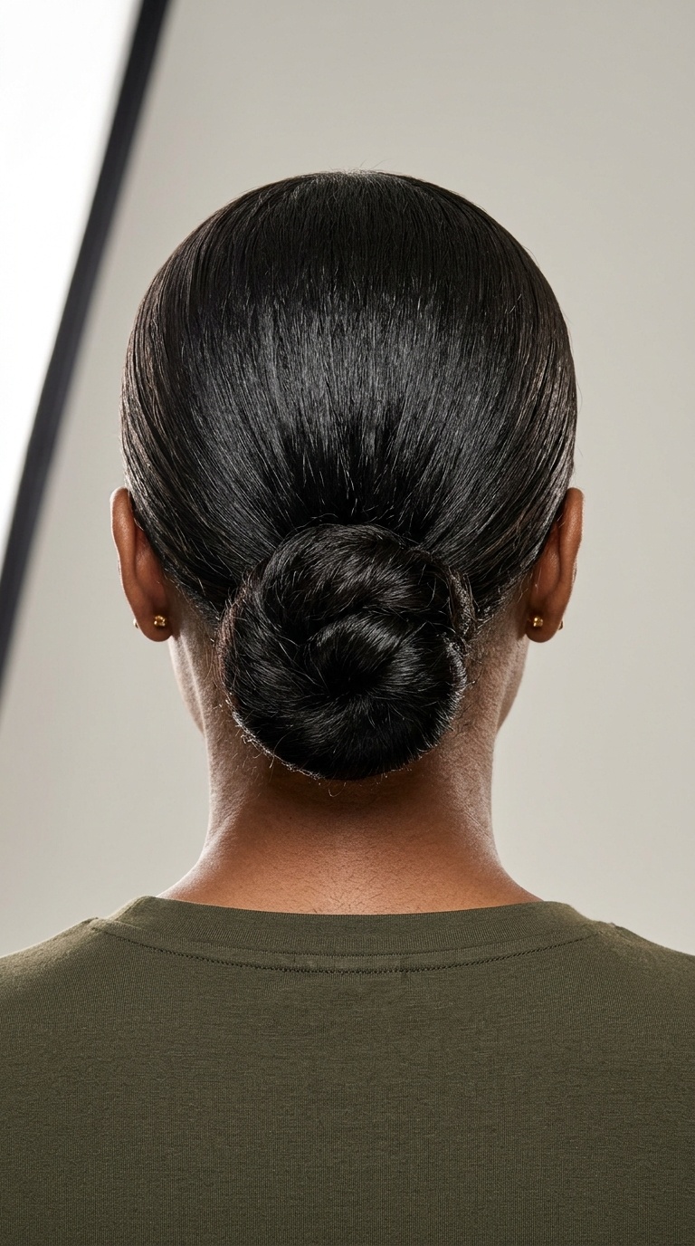 The Low Sleek Bun