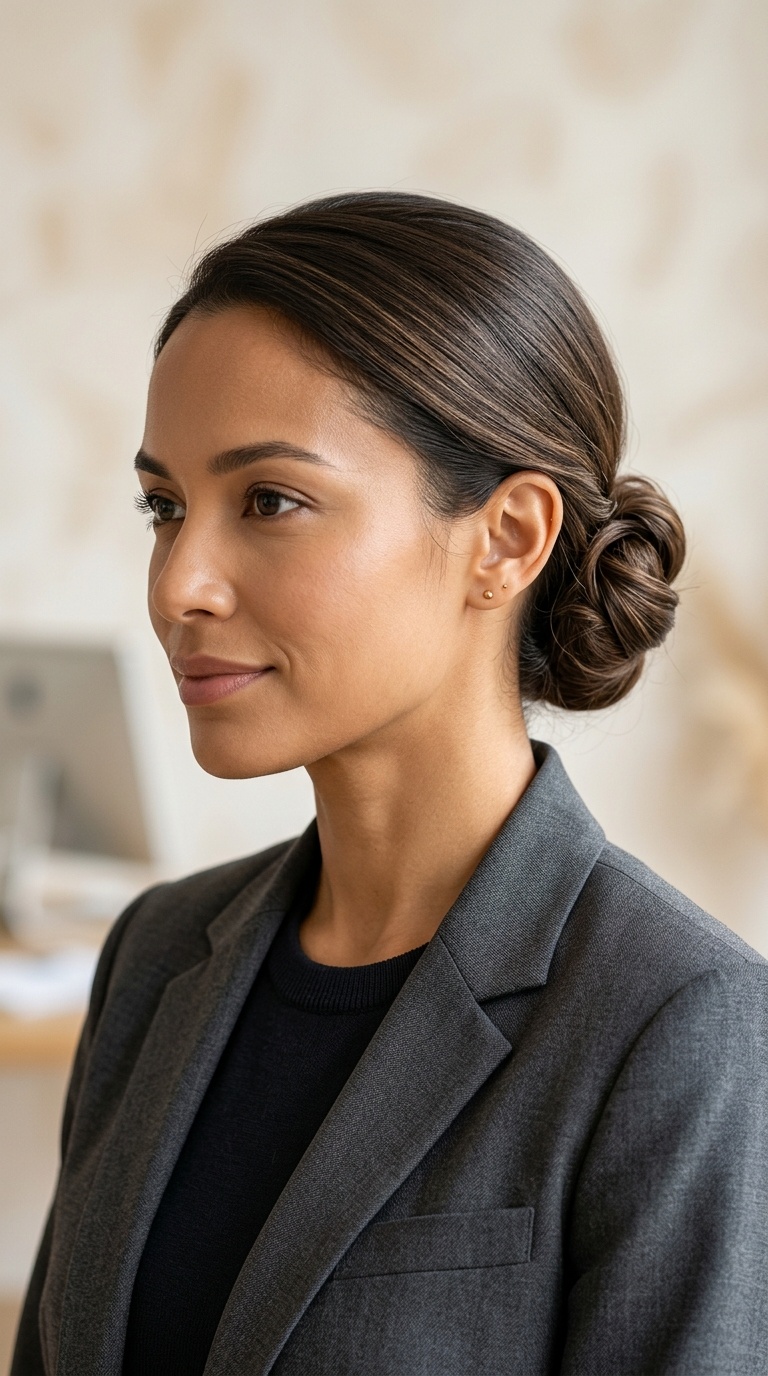 The Low Sleek Chignon