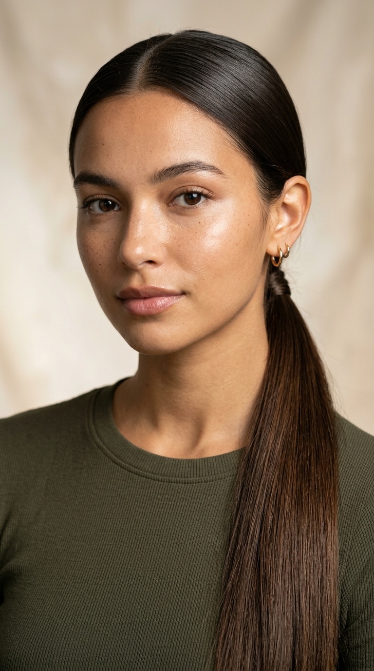 The Low Sleek Ponytail