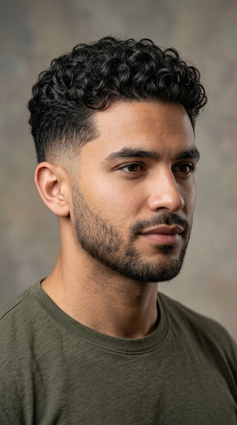 The Low-Taper Fade for Curls