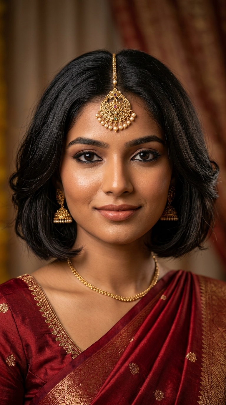 The Maang Tikka Centered Bob