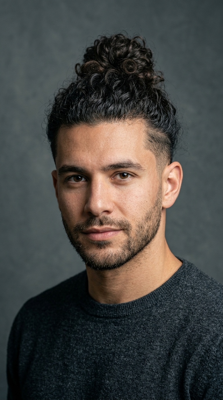 The Man Bun with Tapered Sides