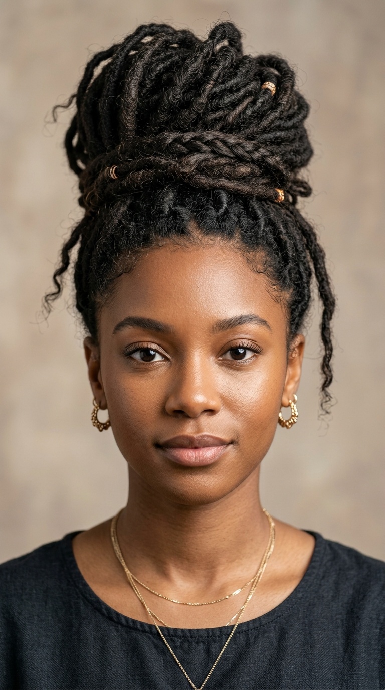 The Messy Boho Top Bun