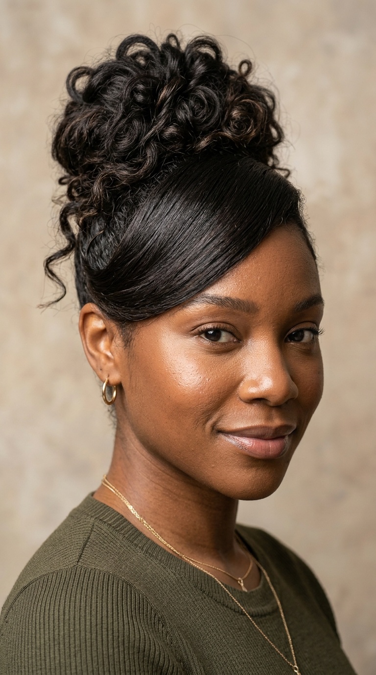 The Messy Chic Bun with Tucked Swoop