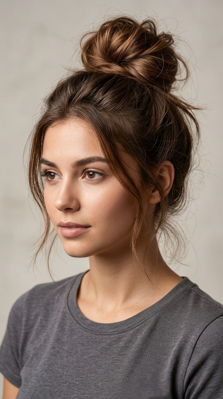 The Messy High Bun