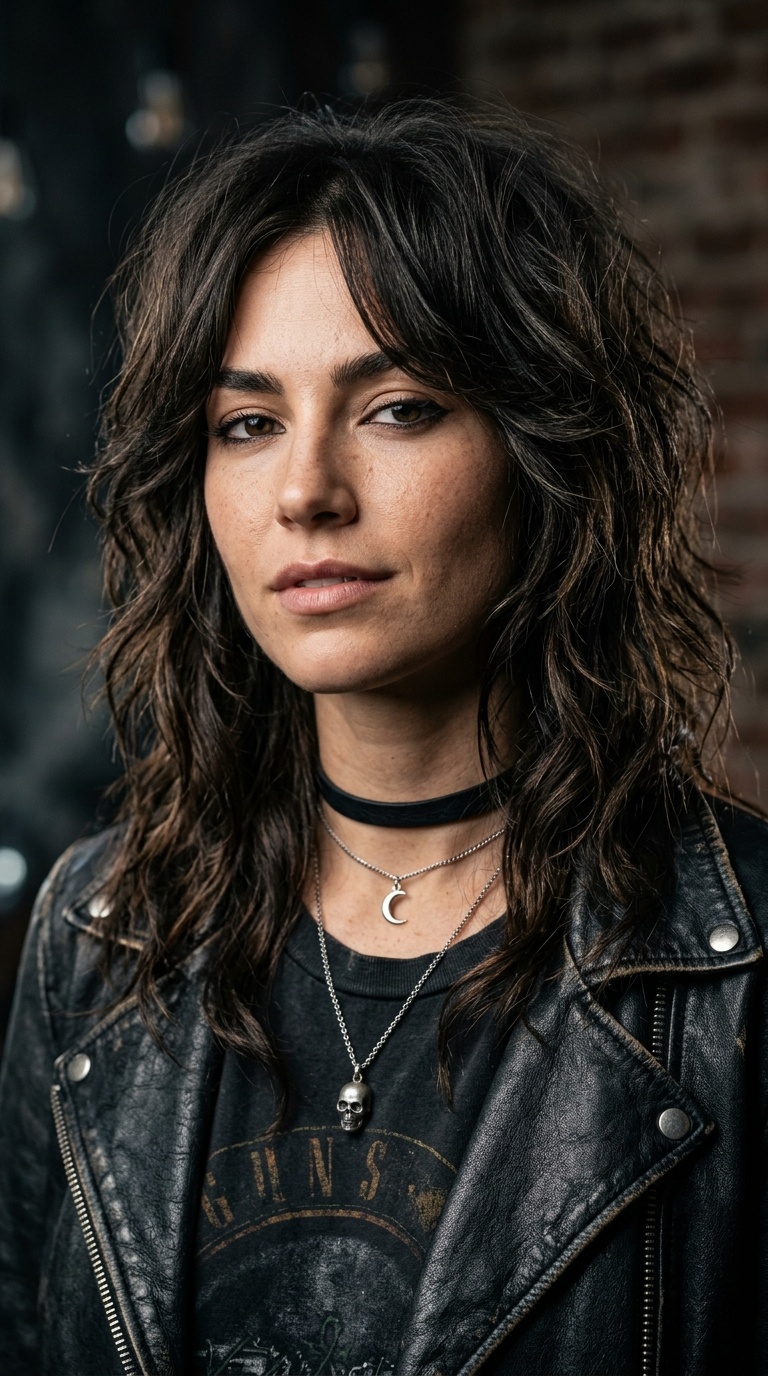The Messy Shoulder-Length Rocker