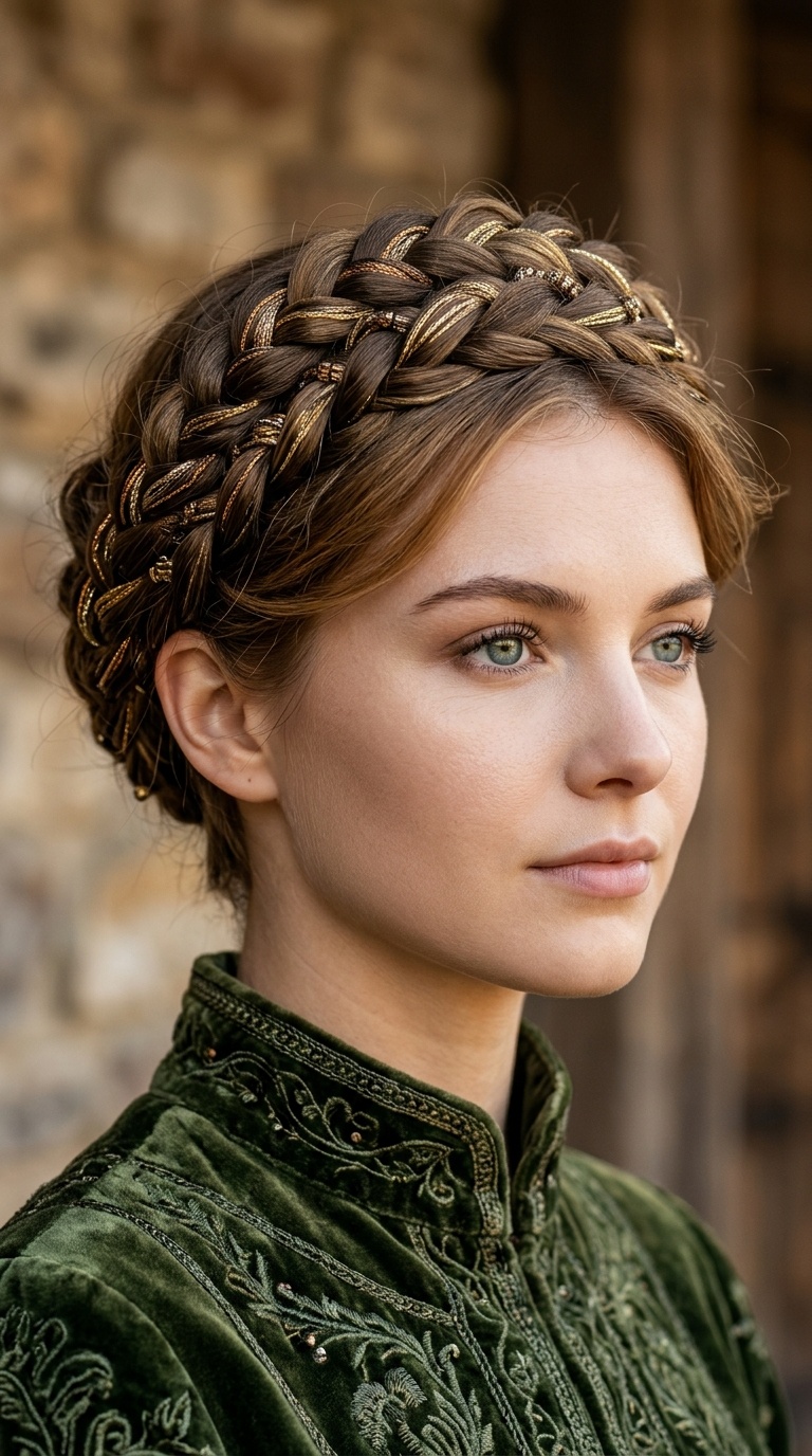 The Metallic Threaded Crown