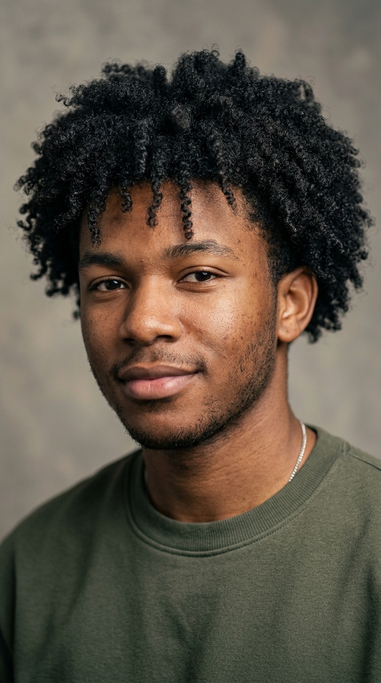 The Mid-Length Afro-Texture Cut