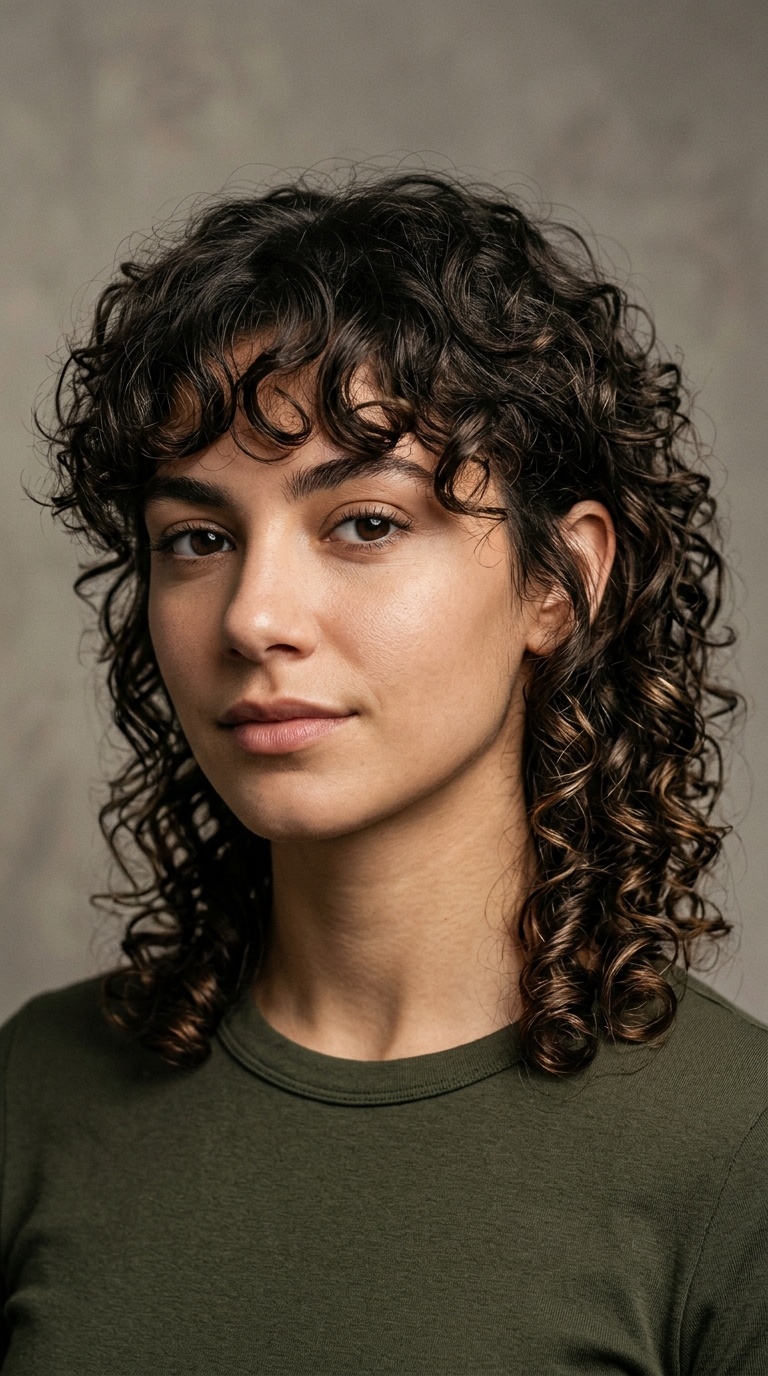 The Modern Curly Mullet
