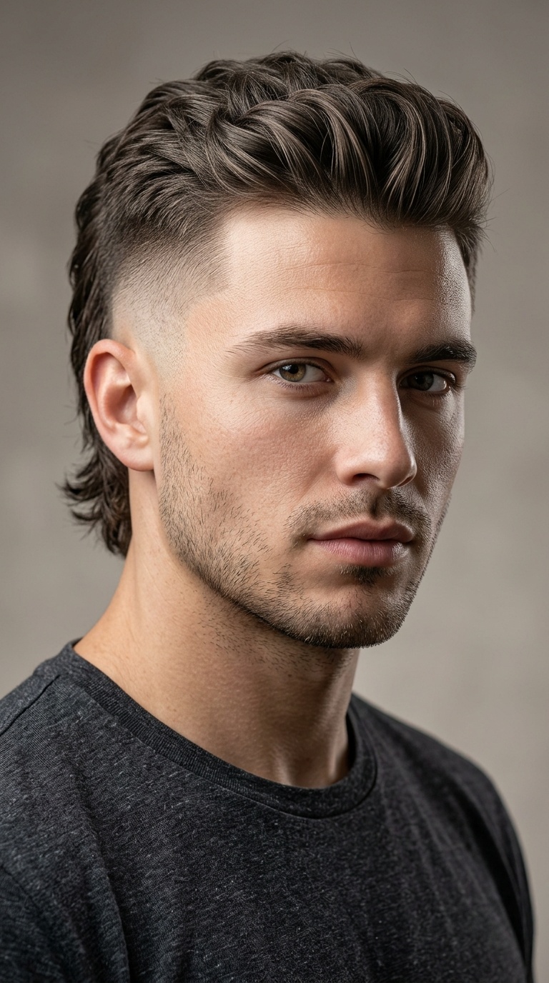 The Modern Mullet Fade