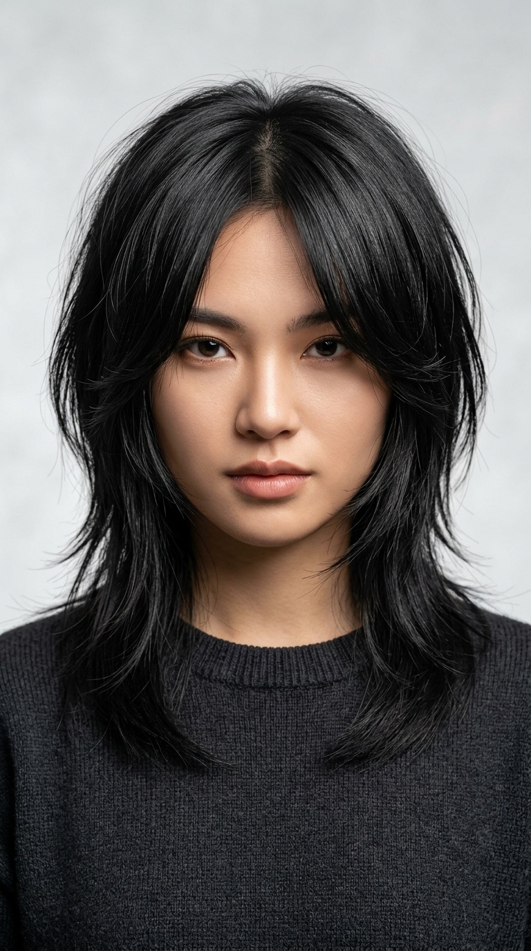The Modern Wolf Cut for Straight Hair