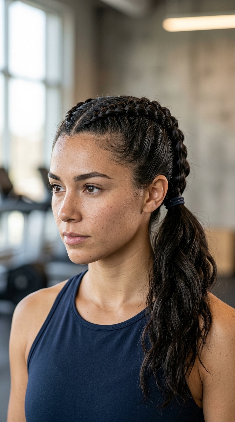 The Mohawk Braid Ponytail