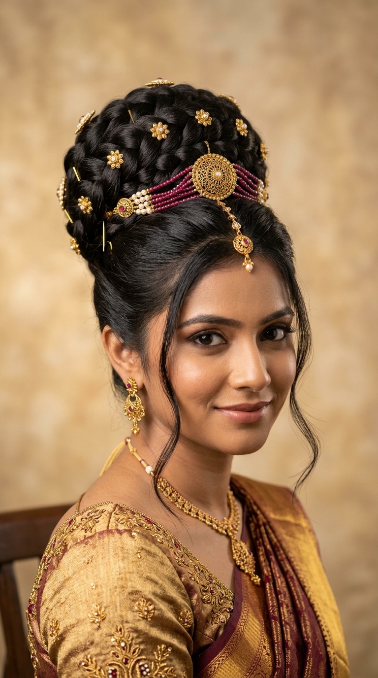 The Ornate High Bun