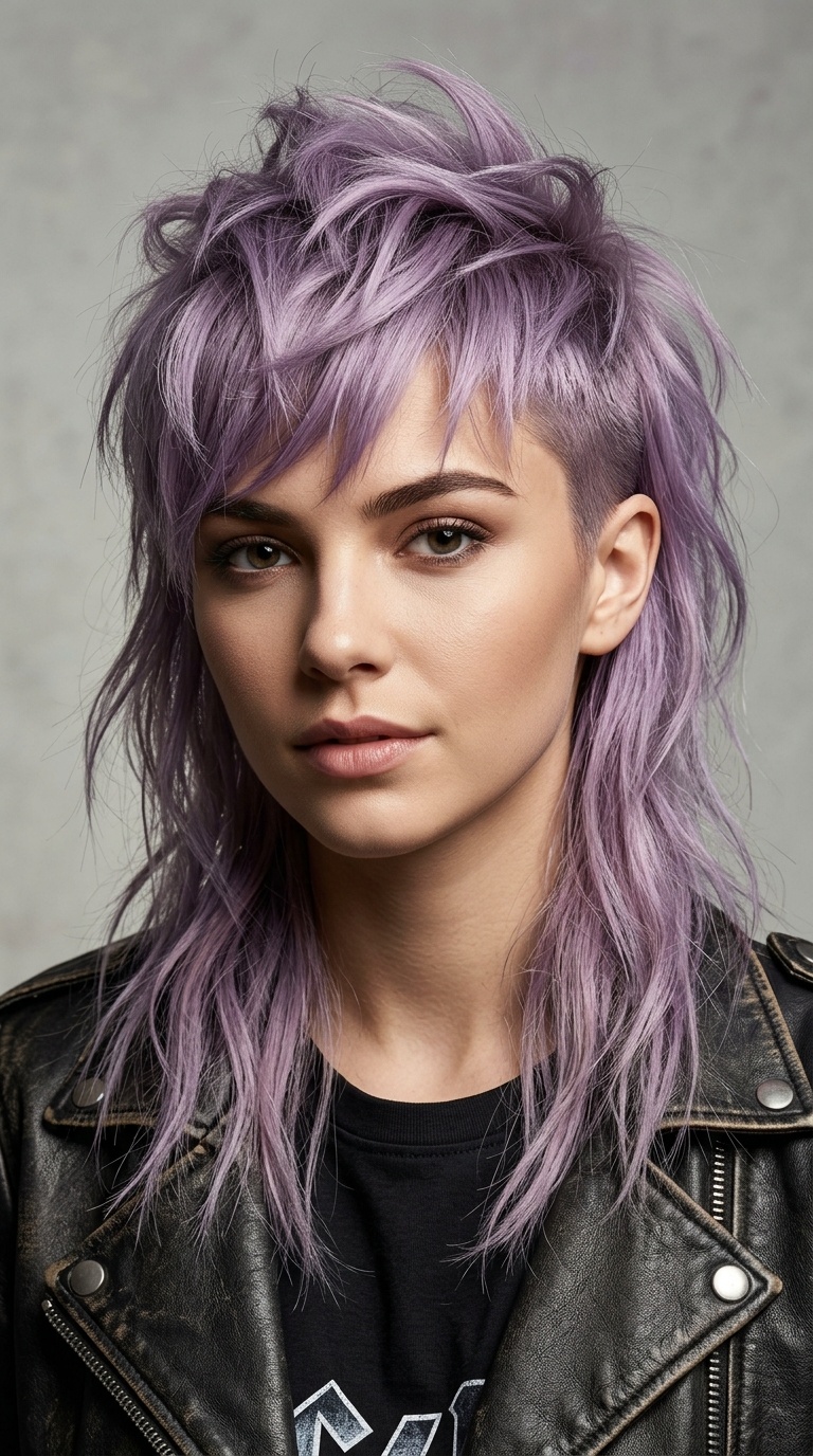 The Pastel Lavender Hawk Shag
