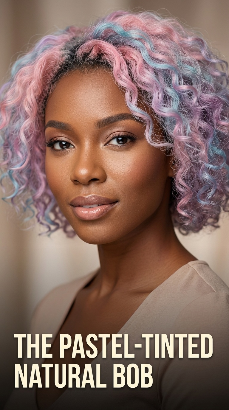 The Pastel-Tinted Natural Bob