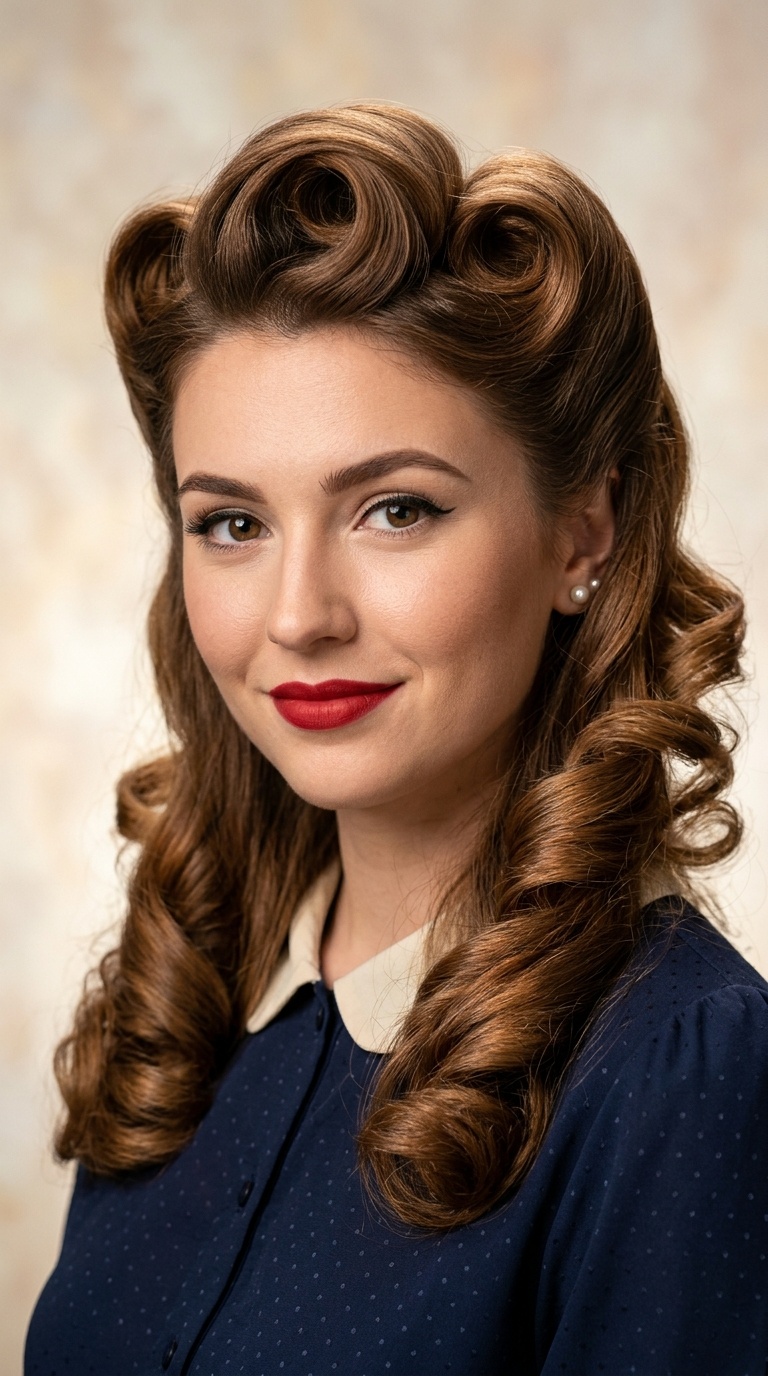 The Pin-Up Barrel Curls